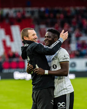Eirik Horneland, head coach of Rosenborg,  and Babajide