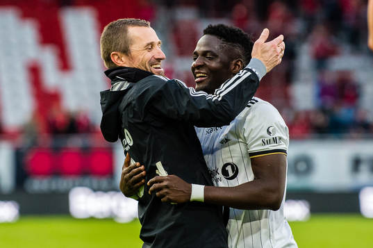 Eirik Horneland, head coach of Rosenborg,  and Babajide