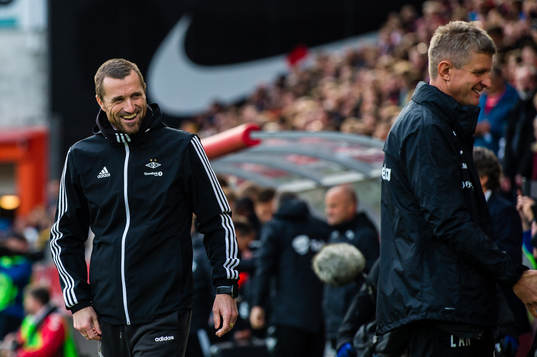 Eirik Horneland, head coach of Rosenborg,  and Lars Arne