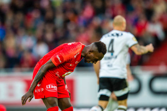 Karamoko Daouda Bamba of Brann reacts