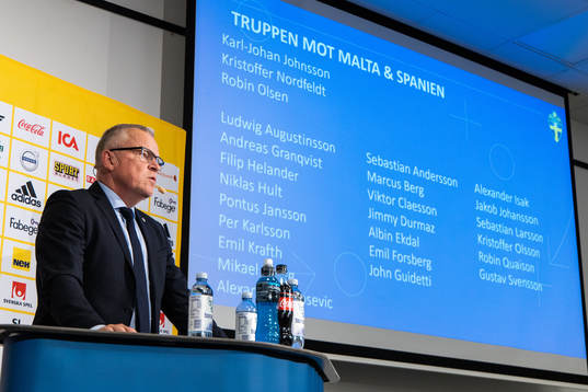 Head coach Janne Andersson of Sweden