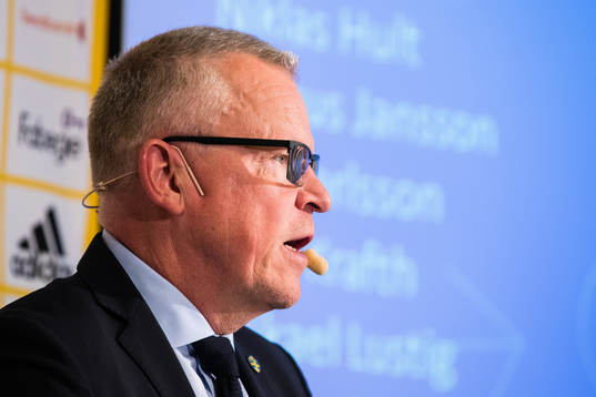 Head coach Janne Andersson of Sweden