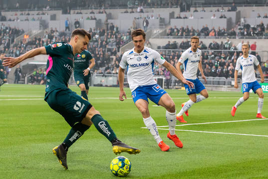 Hammarbys Alexander Kacaniklic och IFK Norrköpings Rasmus