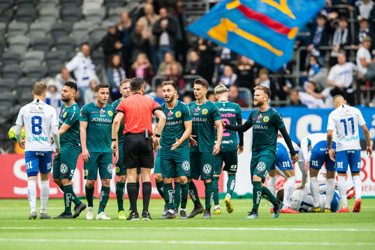 Hammarbys Jeppe Andersen, Muamer Tankovic och Alexander