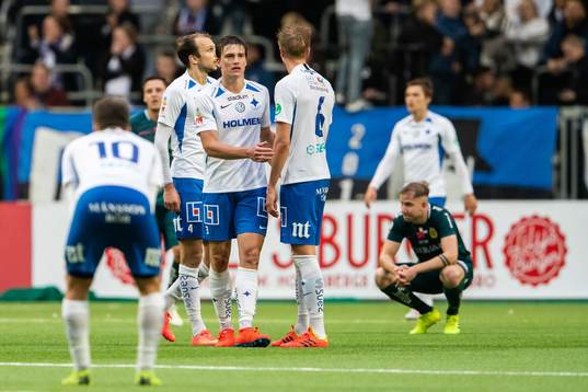 IFK Norrköpings Lars Krogh Gerson, Rasmus Lauritsen och