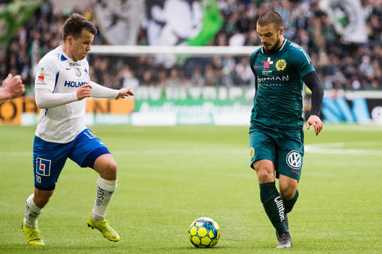 IFK Norrköpings Simon Skrabb och Hammarbys Vladimir Rodic