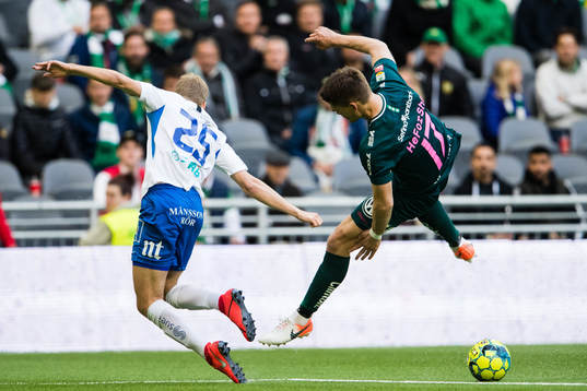 IFK Norrköpings Filip Dagerstål och Hammarbys Vidar Örn