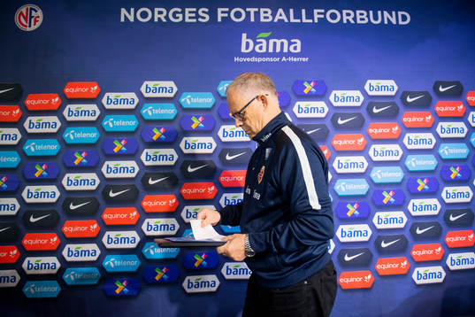 Lars Lagerbäck, head coach of Norway