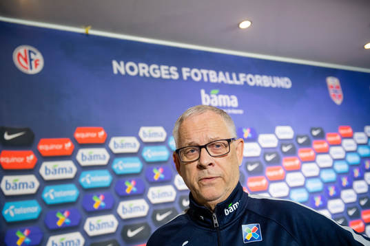 Lars Lagerbäck, head coach of Norway
