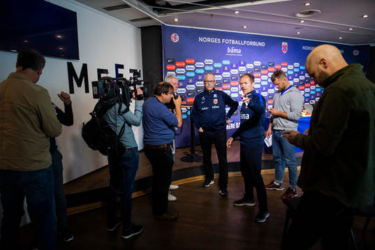 Lars Lagerbäck, head coach of Norway