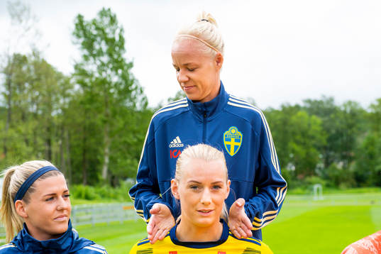 Stina Blackstenius and Caroline Seger