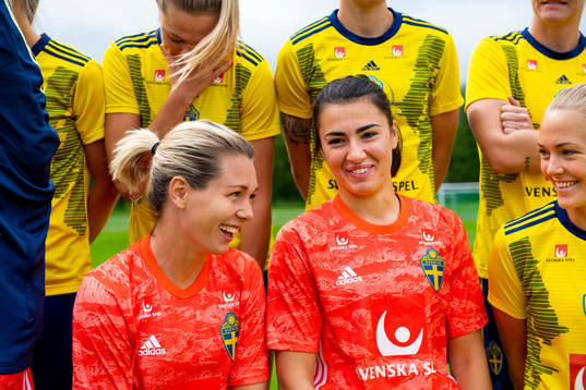 Goalkeeper Jennifer Falk  and goalkeeper Zecira Musovic