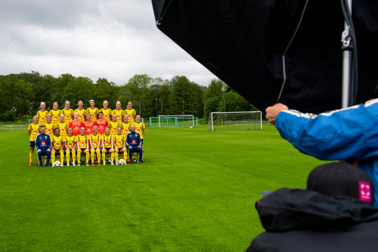 A team photo shoot with Players and coaching staff of the