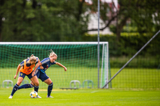 Magdalena Eriksson and Elin Rubensson of Swedish women