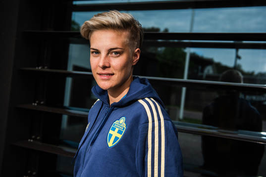 Lina Hurtig of Swedish women national football team