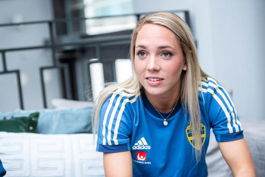 Elin Rubensson of Swedish women national football team