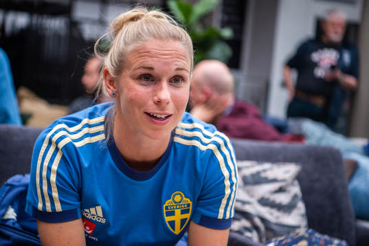 Jonna Andersson of Swedish women national football team