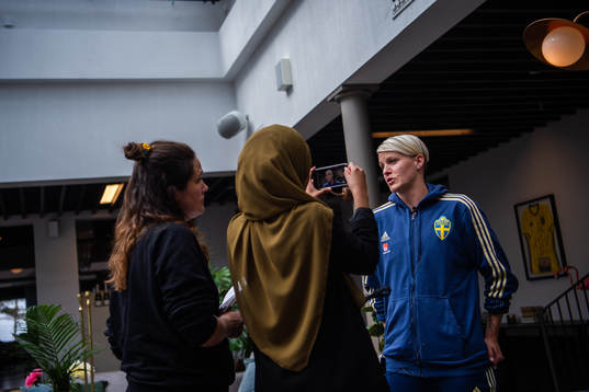 Nilla Fischer of Swedish women national football team