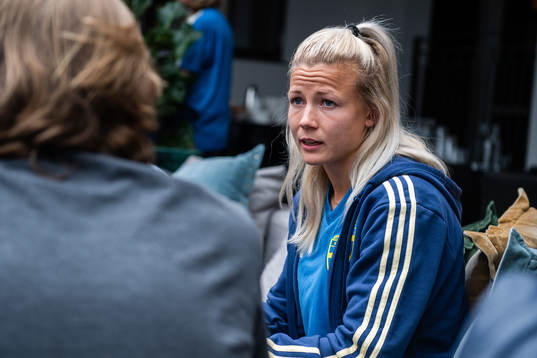 Hanna Glas of Swedish women national football team