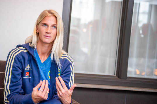 Sofia Jakobsson of Swedish women national football team