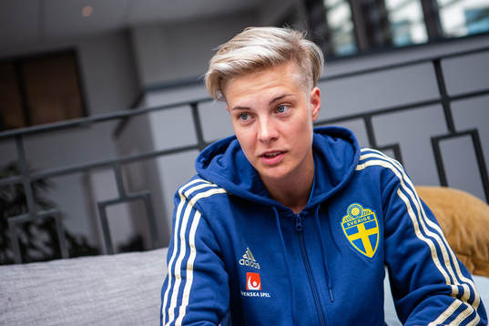 Lina Hurtig of Swedish women national football team