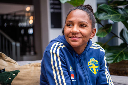 Madelen Janogy of Swedish women national football team