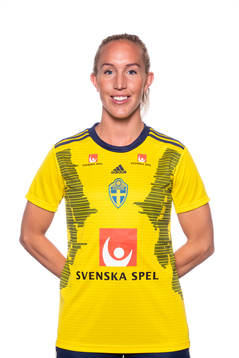Julia Roddar of Swedish women national football team poses