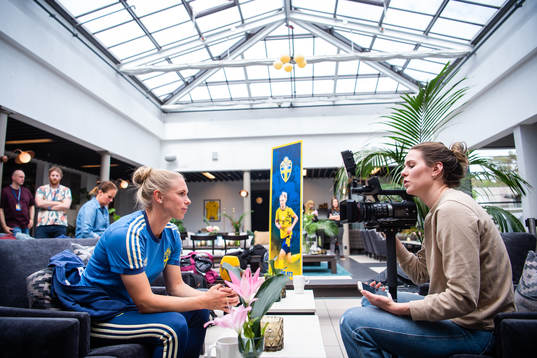 Jonna Andersson of Swedish women national football team
