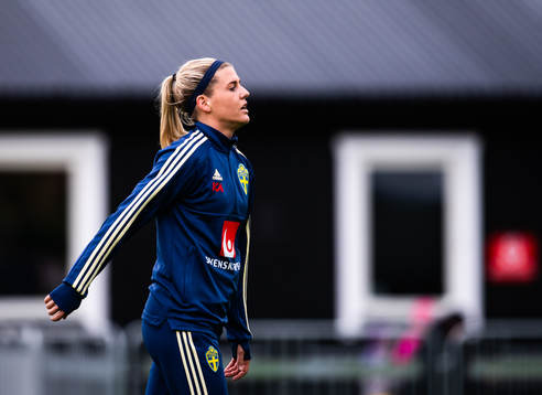 Olivia Schough of Swedish women national football team