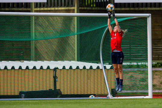 Goalkeeper Ingrid Hjelmseth of Norway