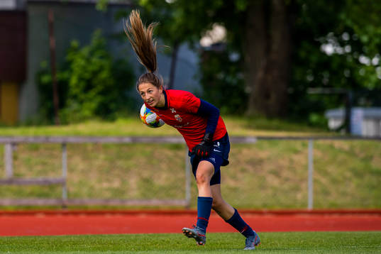 Goalkeeper Cecilie Hauståker Fiskerstrand of Norway