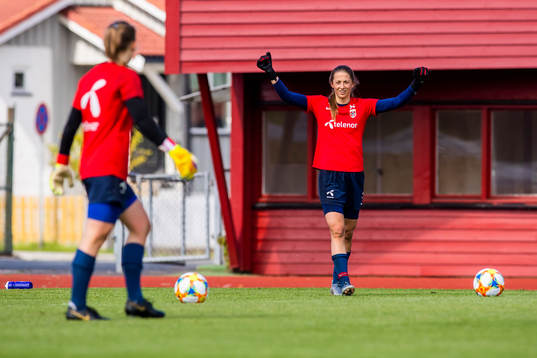 Goalkeeper Cecilie Hauståker Fiskerstrand of Norway