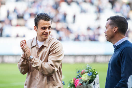 Malmö FFs Andreas Vindheim avtackas och syns med sportchef