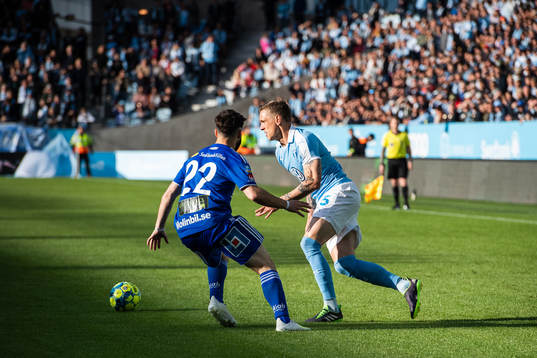 Sundsvalls Jonathan Tamimi och Malmö FFs Sören Rieks