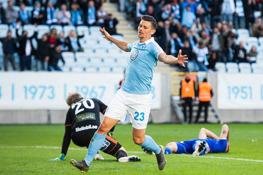 Malmö FFs Marcus Antonsson jublar
