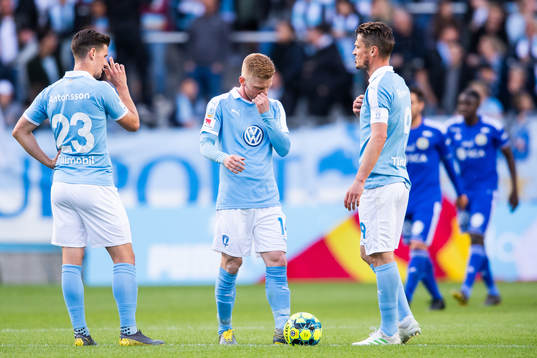 Malmö FFs Marcus Antonsson, Anders Christiansen och Markus