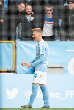 Malmö FFs Anders Christiansen jublar