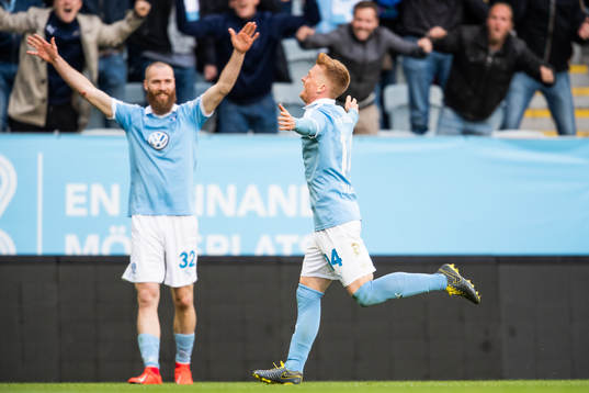 Malmö FFs Anders Christiansen jublar