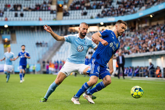 Malmö FFs Guillermo Molins och Sundsvalls Carlos Gracia