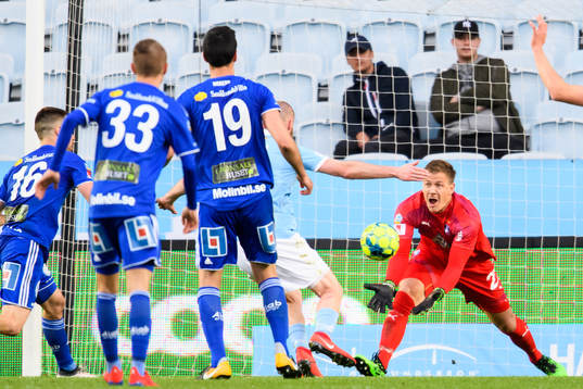 Malmö FFs målvakt Johan Dahlin