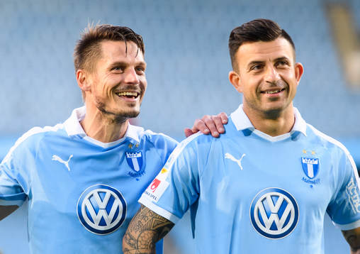 Malmö FFs Markus Rosenberg och Behrang Safari