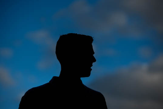 Malmö FFs Sören Rieks i siluett