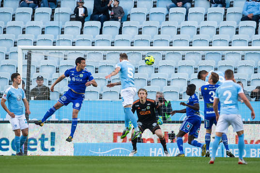 Malmö FFs Sören Rieks med målchans mot Sundsvalls