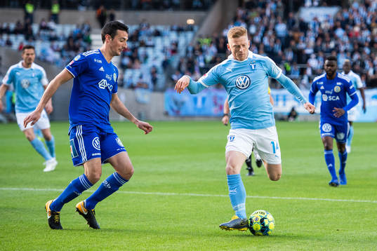 Sundsvalls Pol Moreno Sanchez och Malmö FFs Anders