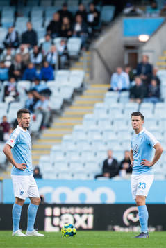 Malmö FFs Markus Rosenberg och Marcus Antonsson deppar