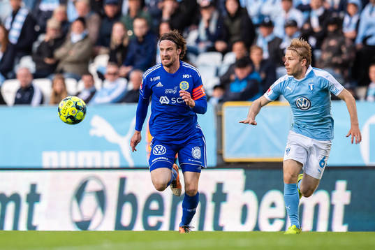 Sundsvalls Linus Hallenius och Malmö FFs Oscar Lewicki