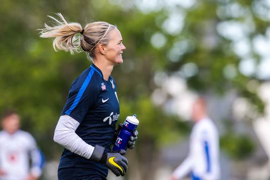 Goalkeeper Ingrid Hjelmseth of Norway