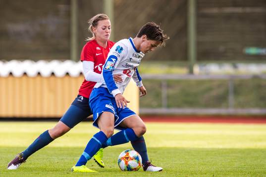 Kristine Minde of Norway and Martin Olsen of Sprint Jeløy