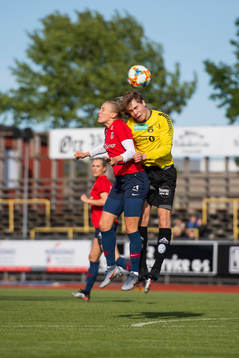 Emilie Nautnes of Norway and Jonas Strøm Skovly of Moss Jr