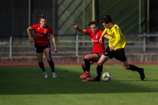 Emilie Bosshard Haavi of Norway and Thomas Henriksen of
